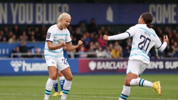 Pernille Harder of Chelsea (Photo by Nathan Stirk/Getty Images )