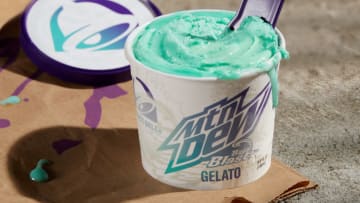 Taco Bell tests MTN DEW BAJA BLAST Gelato, photo provided by Taco Bell