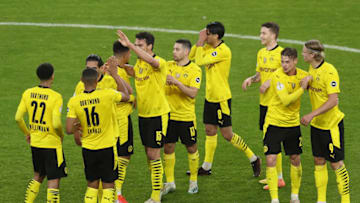 Borussia Dortmund go up against Mainz on Sunday . (Photo by Maja Hitij/Getty Images)