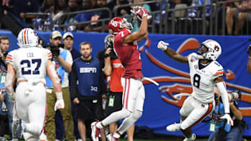 When Oklahoma and Texas join Auburn football in the SEC during the 2024 season, the conference will move away from the two-division system Mandatory Credit: John David Mercer-USA TODAY Sports