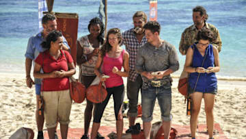 "Survivor Jackpot" - Jeff Varner, Sandra Diaz-Twine, Michaela Bradshaw, Hali Ford, Malcolm Freberg, Caleb Reynolds, Troyzan Robertson and Aubry Bracco on the third episode of SURVIVOR: Game Changers, airing Wednesday, March 15 (8:00-9:00 PM, ET/PT) on the CBS Television Network. Photo: Jeffrey Neira/CBS Entertainment ÃÂ©2017 CBS Broadcasting, Inc. All Rights Reserved.