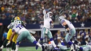 ARLINGTON, TEXAS - OCTOBER 06: Dak Prescott #4 of the Dallas Cowboys at AT&T Stadium on October 06, 2019 in Arlington, Texas. (Photo by Ronald Martinez/Getty Images)