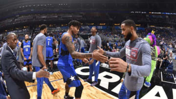 Orlando Magic Markelle Fultz D.J. Augustin. Copyright 2019 NBAE (Photo by Fernando Medina/NBAE via Getty Images)