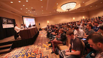 AUSTIN, TX - MARCH 13: (L-R) Chief Executive Officer of the Portland Timbers Merritt Paulson, Robb Heineman, Owner and CEO, Sporting Kansas City, Sportscenter anchor and host of ESPN FC Max Bretos and Owner, Seattle Sounders FC, Adrian Hanauer speak onstage at the In-Stadium Fan Experience in MLS during the 2015 SXSW Music, Film + Interactive Festival at Four Seasons Hotel on March 13, 2015 in Austin, Texas. (Photo by Richard Mcblane/Getty Images for SXSW)