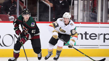 Zach Dean for the Vegas Golden Knights. (Photo by Christian Petersen/Getty Images)