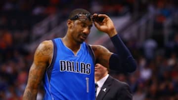 Mar 22, 2015; Phoenix, AZ, USA; Dallas Mavericks center center Amar