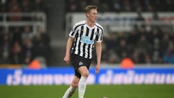 NEWCASTLE UPON TYNE, ENGLAND - JANUARY 19: Newcastle player Sean Longstaff in action during the Premier League match between Newcastle United and Cardiff City at St. James Park on January 19, 2019 in Newcastle upon Tyne, United Kingdom. (Photo by Stu Forster/Getty Images)