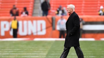 CLEVELAND, OH - NOVEMBER 20: Cleveland Browns owner Jimmy Haslam looks on during warmups prior to the game against the Pittsburgh Steelers at FirstEnergy Stadium on November 20, 2016 in Cleveland, Ohio. (Photo by Jason Miller/Getty Images)