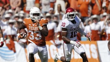 Oct 10, 2015; Dallas, TX, USA; Texas Longhorns running back D