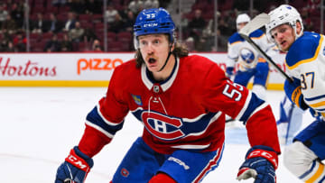 Nov 22, 2022; Montreal, Quebec, CAN; Montreal Canadiens left wing Michael Pezzetta. Mandatory Credit: David Kirouac-USA TODAY Sports