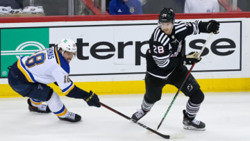 New Jersey Devils defenseman Damon Severson (28): Tom Horak-USA TODAY Sports