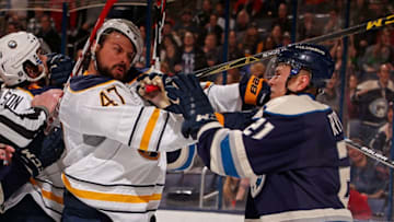 COLUMBUS, OH - FEBRUARY 19: Zach Bogosian