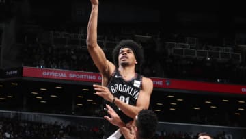 Brooklyn Nets Jarrett Allen. Mandatory Copyright Notice: Copyright 2018 NBAE (Photo by Nathaniel S. Butler/NBAE via Getty Images)