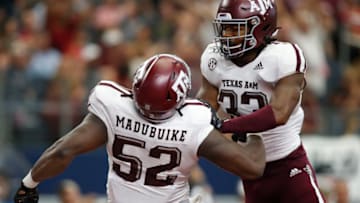 Justin Madubuike, Texas A&M Football Mandatory Credit: Tim Heitman-USA TODAY Sports