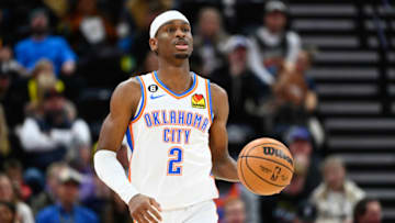 Shai Gilgeous-Alexander #2 of the Oklahoma City Thunder (Photo by Alex Goodlett/Getty Images)