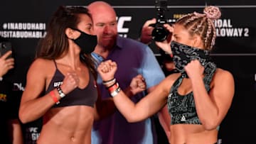 Amanda Ribas and Paige VanZant (Photo by Jeff Bottari/Zuffa LLC via Getty Images)