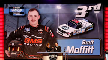 CHARLOTTE, NORTH CAROLINA - NOVEMBER 22: NASCAR Truck Series driver Brett Moffitt (Photo by Brian Lawdermilk/Getty Images)