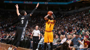 MINNEAPOLIS, MN - FEBRUARY 14: Kyrie Irving (Photo by David Sherman/NBAE via Getty Images)