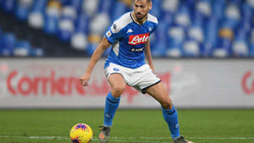 NAPLES, ITALY - JANUARY 14: Fernando Llorente of SSC Napoli during the Coppa Italia match between SSC Napoli and Perugia on January 14, 2020 in Naples, Italy. (Photo by Francesco Pecoraro/Getty Images)