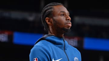 DENVER, CO - APRIL 10: Andrew Wiggins #22 of the Minnesota Timberwolves. Copyright 2019 NBAE (Photo by Bart Young/NBAE via Getty Images)