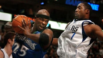 Marc Jackson of the Minnesota Timberwolves grabs a defensive rebound. (Photo by PAUL BUCK/AFP via Getty Images)