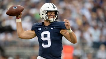 Penn State quarterback Trace McSorley makes a pass against Appalachian State on Saturday, Sept. 1, 2018, at Beaver Stadium in University Park, Pa. The host Nittany Lions won, 45-38, in overtime. (Abby Drey/Centre Daily Times/TNS via Getty Images)