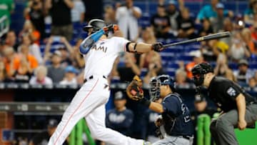 MIAMI, FL - OCTOBER 1: Giancarlo Stanton