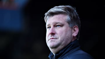 LUTON, ENGLAND - MAY 04: Manager of Oxford United Karl Robinson looks olooks onduring the Sky Bet League One match between Luton Town and Oxford United at Kenilworth Road on May 04, 2019 in Luton, United Kingdom. (Photo by Nathan Stirk/Getty Images)