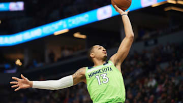MINNEAPOLIS, MN - MARCH 30: Cameron Reynolds #13 of the Minnesota Timberwolves. (Photo by Hannah Foslien/Getty Images)