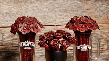 Manly Man Company Father's Day gifts in meat flowers in a meat bouquet, photo provided by Manly Company