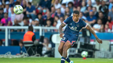 Presnel Kimpembe #3 of Paris Saint-Germain. (Photo by Tim Clayton/Corbis via Getty Images) CAPTION CORRECTED