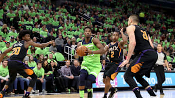 MINNEAPOLIS, MN - DECEMBER 16: on December 16, 2017 at Target Center in Minneapolis, Minnesota. NOTE TO USER: User expressly acknowledges and agrees that, by downloading and or using this Photograph, user is consenting to the terms and conditions of the Getty Images License Agreement. Mandatory Copyright Notice: Copyright 2017 NBAE (Photo by Jordan Johnson/NBAE via Getty Images)