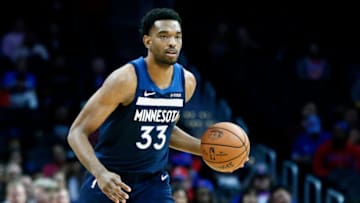 LOS ANGELES, CA - OCTOBER 3: Keita Bates-Diop #33 of the Minnesota Timberwolves handles the ball against the LA Clippers on October 3, 2018 at STAPLES Center in Los Angeles, California. NOTE TO USER: User expressly acknowledges and agrees that, by downloading and/or using this Photograph, user is consenting to the terms and conditions of the Getty Images License Agreement. Mandatory Copyright Notice: Copyright 2018 NBAE (Photo by Chris Elise/NBAE via Getty Images)