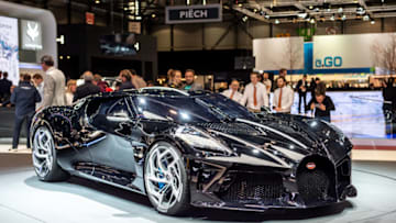 GENEVA, SWITZERLAND - MARCH 05: Bugatti La Voiture is displayed during the second press day at the 89th Geneva International Motor Show on March 5, 2019 in Geneva, Switzerland. (Photo by Robert Hradil/Getty Images)