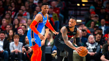 Damian Lillard, OKC Thunder (Photo by Zach Beeker/NBAE via Getty Images)
