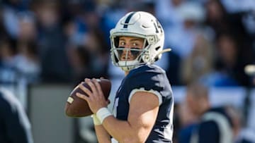 STATE COLLEGE, PA - OCTOBER 05: Sean Clifford #14 of the Penn State Nittany Lions warms up before the game against the Purdue Boilermakers at Beaver Stadium on October 5, 2019 in State College, Pennsylvania. (Photo by Scott Taetsch/Getty Images)