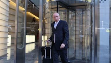 NEW YORK, NY - DECEMBER 05: Doug Armstrong Executive Vice President of the St. Louis Blues leaves the leagues legal offices following the National Hockey League Board of Governors meeting on December 5, 2012 in New York City. (Photo by Bruce Bennett/Getty Images)