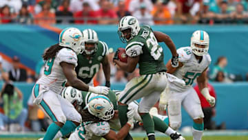 MIAMI GARDENS, FL - DECEMBER 29: Bilal Powell (Photo by Mike Ehrmann/Getty Images)