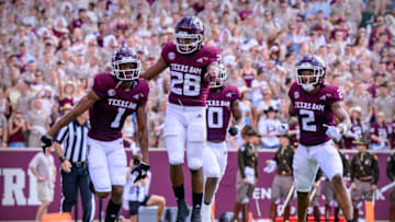 Isaiah Spiller, Texas A&M football Mandatory Credit: Jerome Miron-USA TODAY Sports