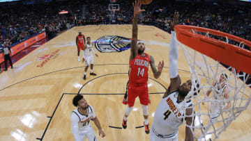 NEW ORLEANS, LOUISIANA - OCTOBER 31: Brandon Ingram #14 of the New Orleans Pelicans (Photo by Jonathan Bachman/Getty Images)