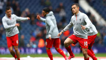 WEST BROMWICH, ENGLAND - APRIL 16: Philippe Coutinho of Liverpool warms up prior to the Premier League match between West Bromwich Albion and Liverpool at The Hawthorns on April 16, 2017 in West Bromwich, England. (Photo by Michael Steele/Getty Images)