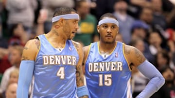 Carmelo Anthony, Kenyon Martin, Denver Nuggets. (Photo by Ezra Shaw/Getty Images)