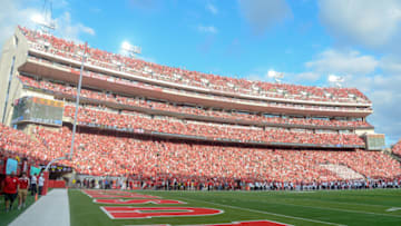 LINCOLN, NE - SEPTEMBER 08: The East stands of the field during the game between the Nebraska Cornhuskers and the Colorado Buffaloes at Memorial Stadium on September 8, 2018 in Lincoln, Nebraska. (Photo by Steven Branscombe/Getty Images)