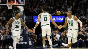 Hardwood Houdini examines which Boston Celtics lineup has been the best thus far during the 2022-23 season with few games remaining ahead of the playoffs (Photo by David Berding/Getty Images)