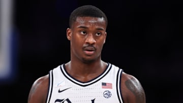 Duke basketball forward Dariq Whitehead (Photo by Dustin Satloff/Getty Images)