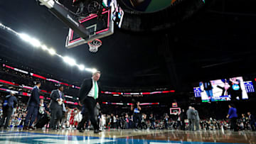 MINNEAPOLIS, MINNESOTA - APRIL 06: Head coach Tom Izzo of the Michigan State Spartans reacts after being defeated by the Texas Tech Red Raiders 61-51 during the 2019 NCAA Final Four semifinal at U.S. Bank Stadium on April 6, 2019 in Minneapolis, Minnesota. (Photo by Streeter Lecka/Getty Images)