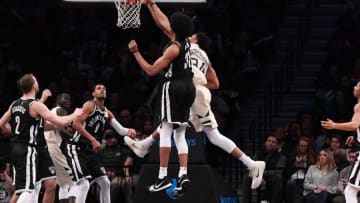 Brooklyn Nets Jarrett Allen. (Photo by Matteo Marchi/Getty Images)