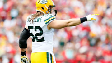 TAMPA, FL - DECEMBER 21: Clay Matthews #52 of the Green Bay Packers reacts after a defensive stop against the Tampa Bay Buccaneers at Raymond James Stadium on December 21, 2014 in Tampa, Florida. (Photo by Kevin C. Cox/Getty Images)