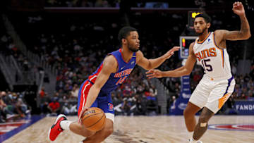 Cassius Stanley #14 of the Detroit Pistons (Photo by Mike Mulholland/Getty Images)