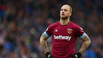 CARDIFF, WALES - MARCH 09: Marko Arnautovic of West Ham United looks on during the Premier League match between Cardiff City and West Ham United at Cardiff City Stadium on March 09, 2019 in Cardiff, United Kingdom. (Photo by Charlie Crowhurst/Getty Images)